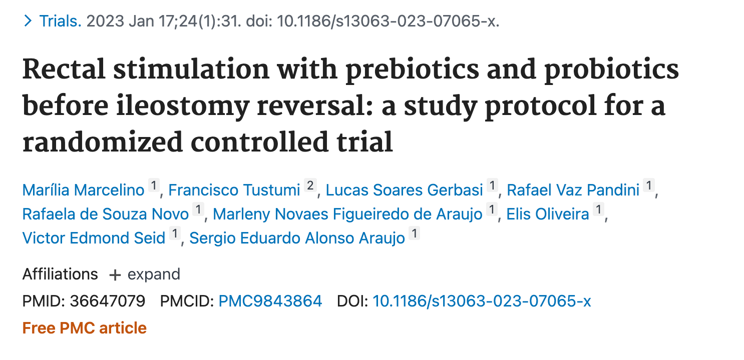 prebiotico e cancer de reto