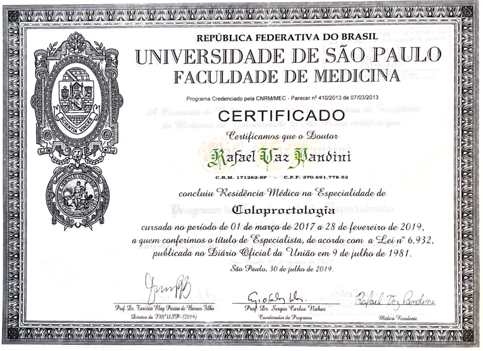 Coloproctologia rafael vaz pandini