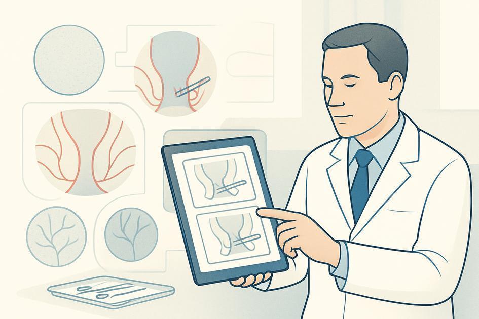 Diferença entre técnicas cirúrgicas para hemorroidas – Comparação prática.;
